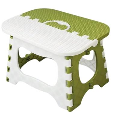 Imagem de Banco Dobravel Banquinho Plastico Abs Assento PortáTil Compacto MobíLia(2 UN,202391/VERDE)