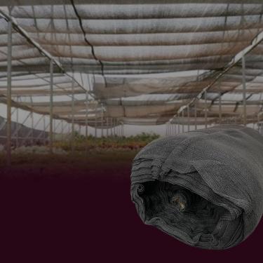 Imagem de Tela de Sombreamento Preta Proteção Estufa 35% 1,5x30m 45m² Sombra