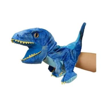 Imagem de Fantoches De Dedo De Dinossauro Infantil, Movimentos E Bocas Abertas, 