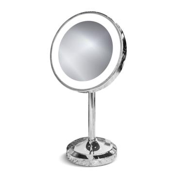 Imagem de Espelho Aumento 5x Luz Led E6590 Cromado Italy Line