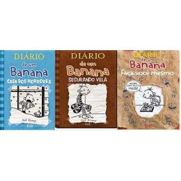 Imagem de Kit 3 Livros Diario De Um Banana 6 Casa De Horrores + 7 Casa De Horror