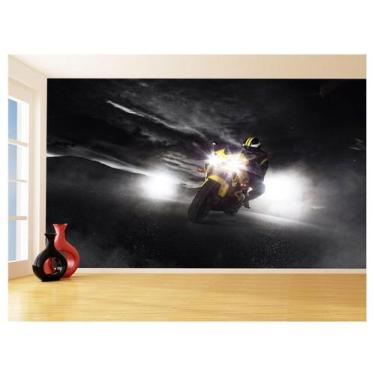 Imagem de Papel De Parede 3D Moto Esporte Viagem Estrada 3,5M Bkm53 - Você Decor