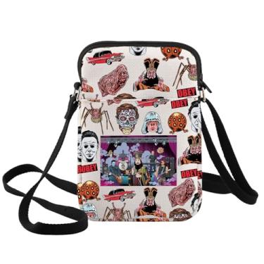 Imagem de BWWKTOP Bolsa transversal Michael Lo Pan Fans Gift The Aliens Shoulder Bag Horror Movie Villain Merch, Obey -Xk B
