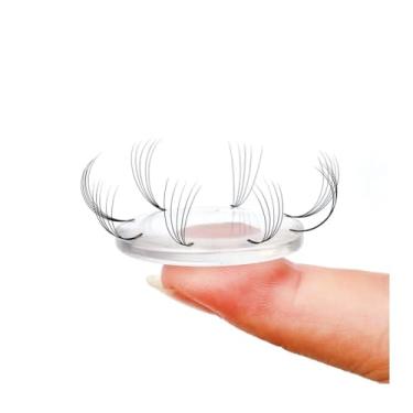 Imagem de Almofada de Silicone para extensão de Cílios, Kit com 10 Unidades, Volume, fio a fio, 3cm de diâmetro, reutilizável, easy fan eyelashes silicone pad, bubble easy, prático, eficiente.