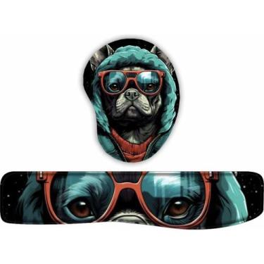 Imagem de Kit Mouse Pad + Apoio De Teclado Coleção Bulldog 4 - Estampado, 3