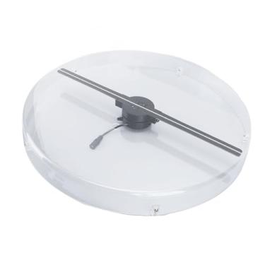 Imagem de Sanpyl Ventilador Holográfico 3D, De Mesa Para Exibição Publicidade Com Tampa Transparente, Projetor 256 Leds Shopping, Lojas, Restaurantes E Hotéis (Plugue Americano)