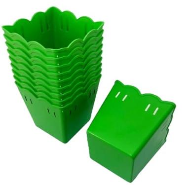 Imagem de Cachepot Passa Fita Plástico - Centro de mesa - KIT C/ 20 UNIDADES(VERDE PISTACHE)