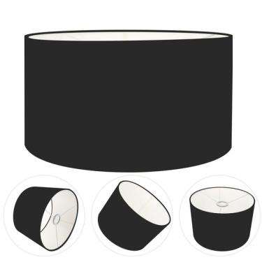 Imagem de Cúpula Abajur Cilíndrica Cp-7025 Ø50x30cm Preto