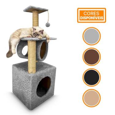 Imagem de Arranhador Gato Elegance Torre Playground Sofá Sisal Gatos - Yan Pet, 