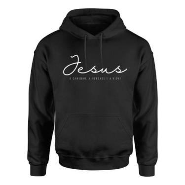 Imagem de Casaco Gospel Moletom Blusa De Frio Deus Jesus Cristo Igreja - Core Ba