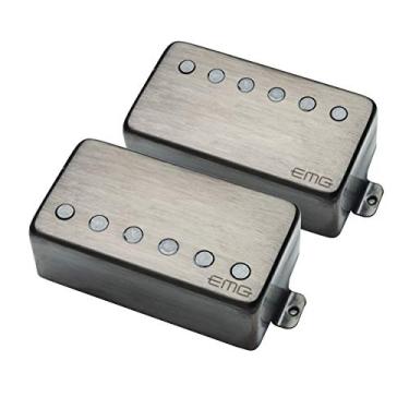 Imagem de EMG Conjunto de captador Humbucker 57/66 TW Dual Mode, Cromado Preto Escovado (7157.00)