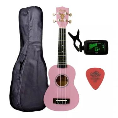 Imagem de Ukulele Rosa Seven Soprano Suk-07 PI C/Capa e Afinador