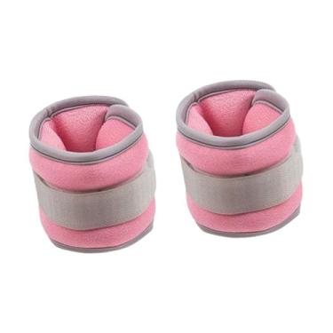 Imagem de oshhni 2 peças de pesos para pulso e tornozelo, pesos para braço/perna, multiuso, vestíveis para mulheres e homens, para dança, aeróbica, ioga, treinamento, 0.5 Kg Rosa