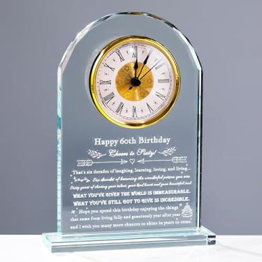 Imagem de Enjinkail Presentes de aniversário de 70 anos para mulheres e homens - personalizado 1954 70 anos de idade relógio de cristal presente de lembrança para ela - Ideias de presentes de feliz aniversário