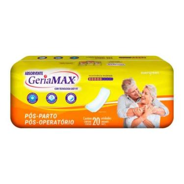 Imagem de Absorvente Geriátrico Pós Parto Geriamax 20 Un Incontinência Absorção 