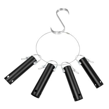 Imagem de Baoblaze Suporte e organizador para ferramentas de piscina, alça para chaveiro, armazenamento de equipamentos de limpeza de piscina e gancho em forma de S para, 4 Pcs