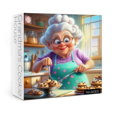 Imagem de Fun Kitchen Grandma Puzzle 1000 Pieces for Adults, Baking Chocolate Cookies House Jigsaw Puzzle, Food Granny Cozytime Puzzles as Home Decor