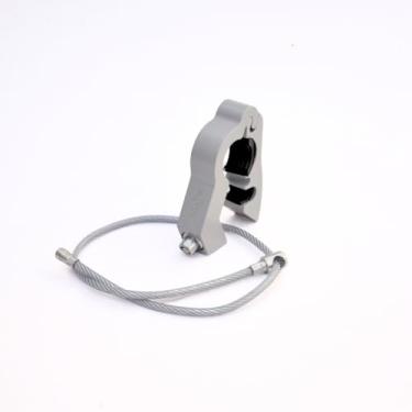 Imagem de Kit Trava de Manopla Manete e Trava de Capacete para Motos (Cinza)