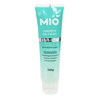 Imagem de Sabonete Gel Facial Mió Limpeza Eficiente Pele Mista a Oleosa 120g
