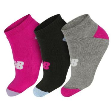 Imagem de Meia New Balance Lifestyle Infantil Cano Curto 33 ao 36 Pack com 03 Pa