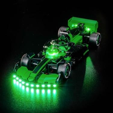 Imagem de LocoLee Kit de luz compatível com Lego 77247 Kick Sauber F1 Team C44 Carro de corrida – Sem modelo apenas luz, acessórios de iluminação LED compatíveis com Lego Kick Sauber F1 Team C44 77247