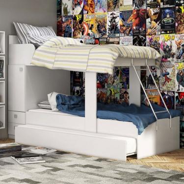 Imagem de Treliche 1 Porta 2 Gavetas 1400 Branco - Percasa