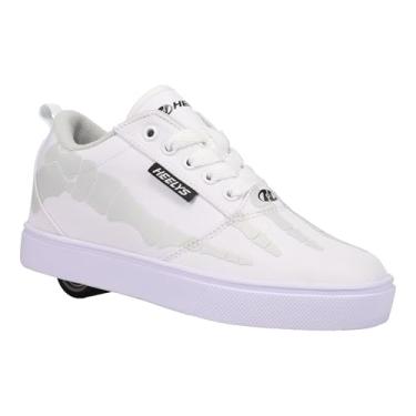 Imagem de HEELYS Tênis infantil unissex Pro 20 com salto com rodas, Branco/cinza/preto, 13 Little Kid