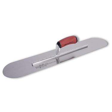 Imagem de MARSHALLTOWN The Premier Line SP24D Espátula de piscina de aço carbono de 61 cm x 10 cm com alça curvada DuraSoft