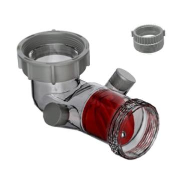 Imagem de Generic Acessórios de drenagem antirrefluxo para ralo de pia visível, antientupimento, com conector de porca e 2 portas de transbordamento para -louças, 40mm a 50mm