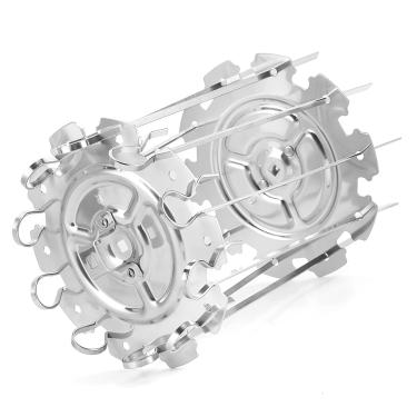 Imagem de Cffuvros Espetos de Churrasco, Barbecas de Aço Inoxidável Com Grau de Aço Inoxidável, Gaiola de Churrasco Elétrico para Kebabs, Asa de Frango, Intestinos, Peixe