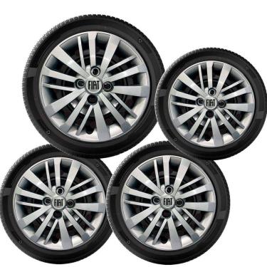 Imagem de 4X Calota Fiat Palio Siena Novo Uno Argo Cronos Aro 14