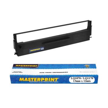 Imagem de Fita Matricial Preta Compativel com Epson LQ 1070 LQ 1170 FX 100 MX 100 13mm x 12m Nylon