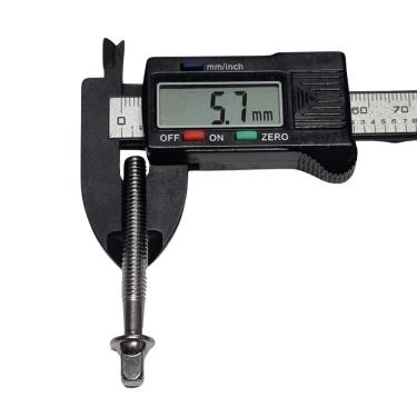 Imagem de Kit 8 Canoas Caixa Tom 19.08 Cromo + 8 Parafusos 6 X 51Mm M6