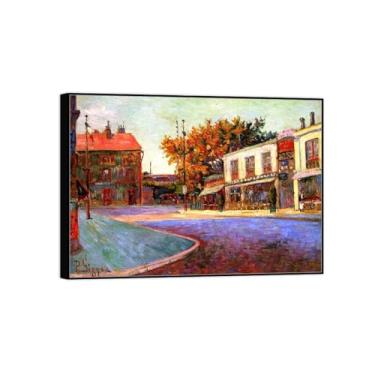 Imagem de BMZFYBS Pintura famosa de arte de parede em tela para decoração de casa - Pôster e impressões em moldura preta para sala de estar 70 x 100 cm 27 x 39 pol