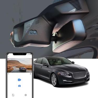 Imagem de Fitcamx Câmera de painel 4K adequada para Jaguar XJ XJL 2016-2019 (HD2-6137), visual OEM integrado, imagem de vídeo UHD 2160P, gravação em loop, WiFi e aplicativo integrados, sensor de gravidade