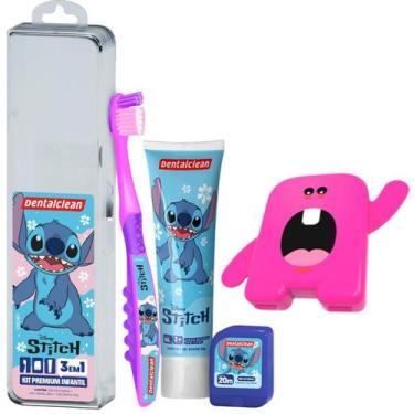 Imagem de Kit Creme Dental Infantil Stitch + Porta Dentes de Leite - Dentalclean