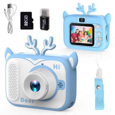 Imagem de Kids Camera Toddler Digital Camera for Ages 3 4 5 6 7 8 9 Years Old Boys Girls, Christmas Birthday Gifts, Kids Digital Camera Toys for Birthday Gifts, Selfie Camera for Childrens (Blue)