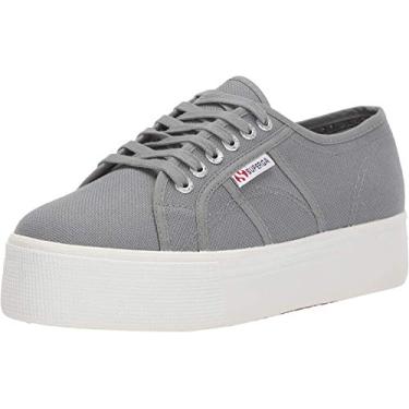 Imagem de Superga Tênis masculino plataforma 2790, Grau cinza sálvia, 37 BR