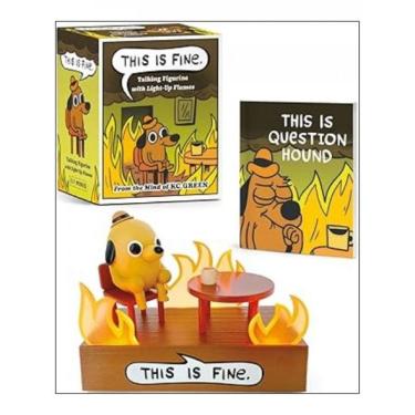 Imagem de This Is Fine Talking Figurine - With Light And Sound! - Rp Minis