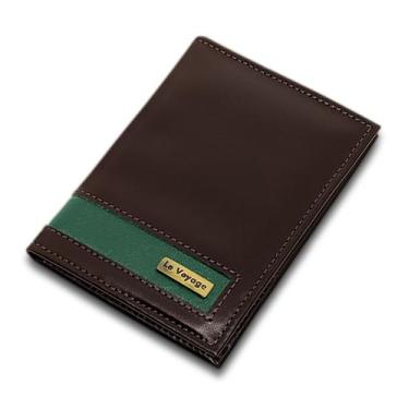 Imagem de Porta Cartões De Couro Masculino Cnh Cédulas - Mini Carteira - Le Voya