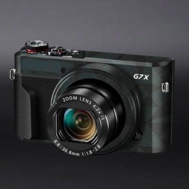 Imagem de Adesivo de capa de câmera G7XII para Canon G7X Mark II película protetora antiarranhões decoração protetora e resistência ao desgaste (triângulo verde)