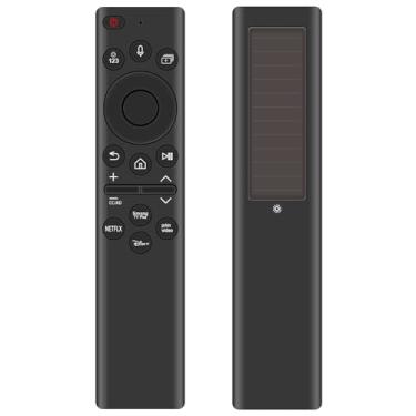 Imagem de Controle remoto solar de substituição de voz BN59-01385A compatível com Samsung Smart TV TM2280E LS03B QN85B QN90B QN900B QN700B QN700B QN800B S95B TU8000 TU8300 RU9000 RU8000 Q60T Q777 0T Q90 Série