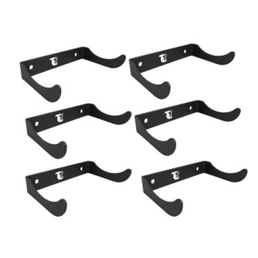 Imagem de Kit Suportes Parede Garrafa De Vinho Aço Multiuso Preto Adega Empilhável Elegante (6)