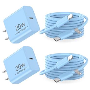 Imagem de Carregador Matsusho iPhone 16 15 20 W USB C, pacote com 2 unidades com