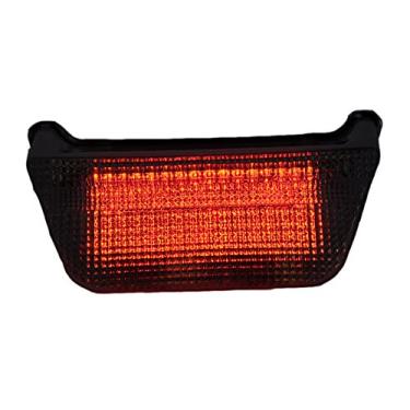 Imagem de Lente fumê luzes traseiras de LED para motocicleta, luz traseira de freio com indicadores de luz de seta integrados para Kawasaki 99-04 ZRX1100/1200