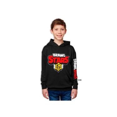 Imagem de Moletom Brawl Stars Kangaroo com capuz 70% algodão 30% poliéster - Lig