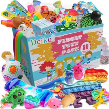 Imagem de Pacote de brinquedos Fidget Dciko, 80 unidades para crianças e adultos