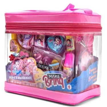 Imagem de Kit De Maquiagem Maleta Infantil Makebrinq Sombra Meninas