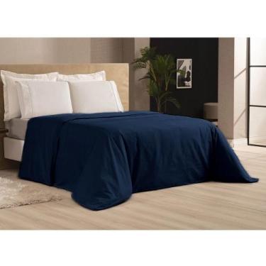 Imagem de Capa de Edredom Casa Di Valle Solteiro 400 Fios Extra Macio Duvet, Azu