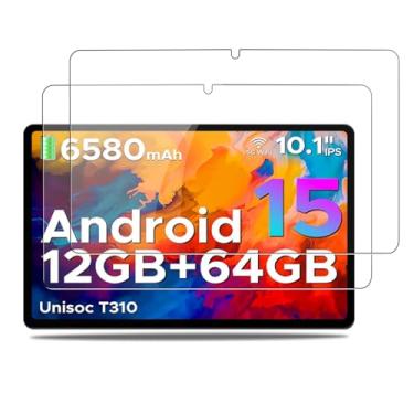 Imagem de NOUKAJU Protetor de tela para tablet DOOGEE Tab A9, vidro temperado HD, dureza 9h, arranhões, anti-impressão digital, protetor de filme de vidro temperado para tablet DOOGEE Tab A9 de 10 polegadas [2